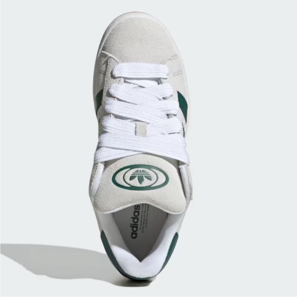 adidas Campus 00s W Crystal White / Core White / Collegiate Green - Picture 7 of 11